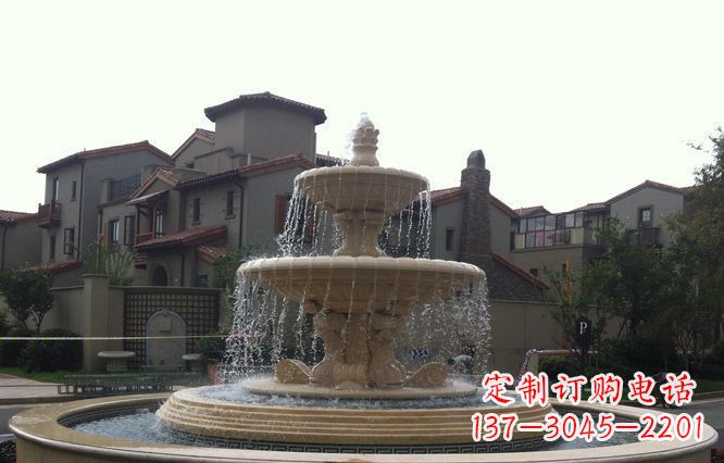 徐州公园景观大理石喷泉石雕 (3)