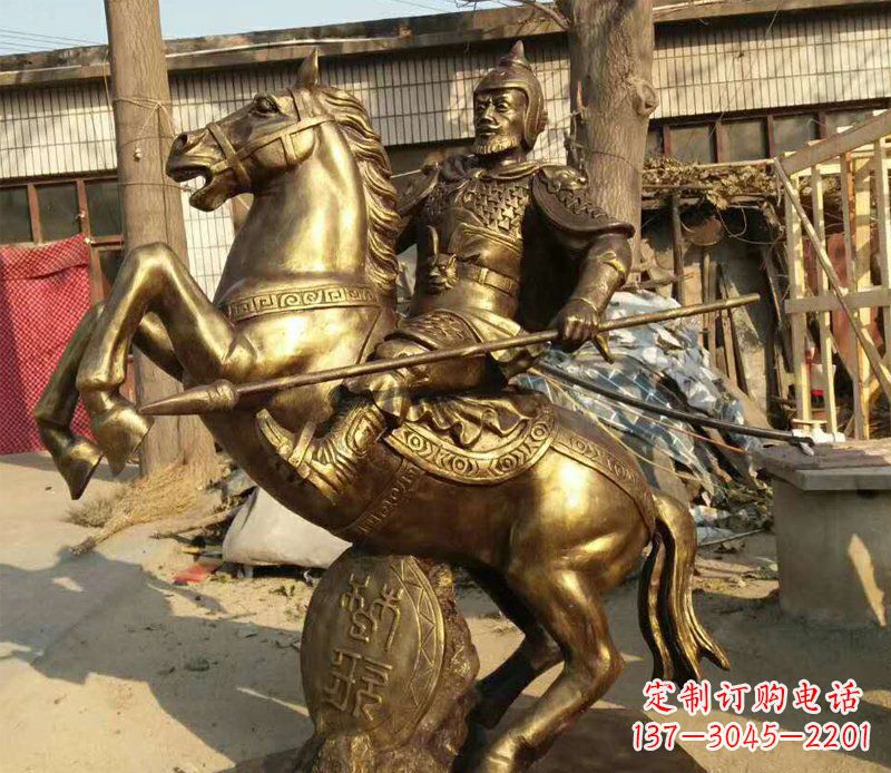 徐州高雅精美的骑马铜雕