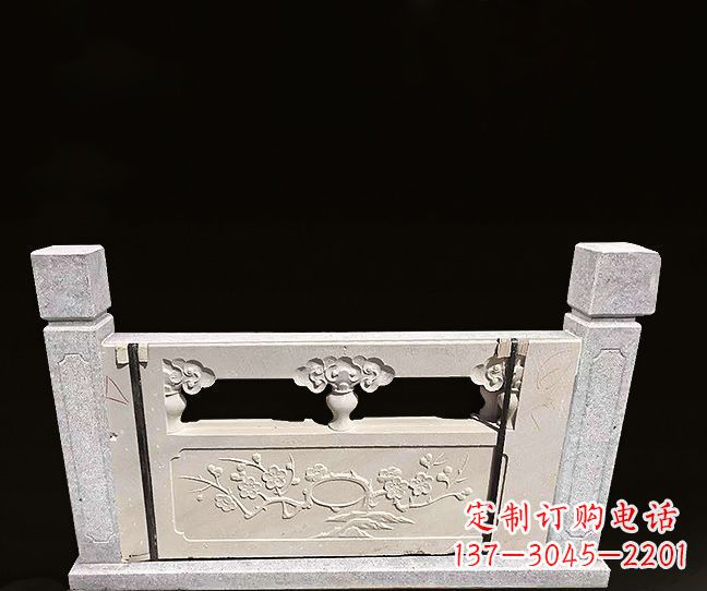 徐州梅花浮雕石栏板雕塑