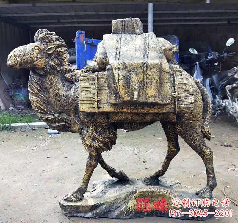 徐州新颖华丽的骆驼铜雕定制