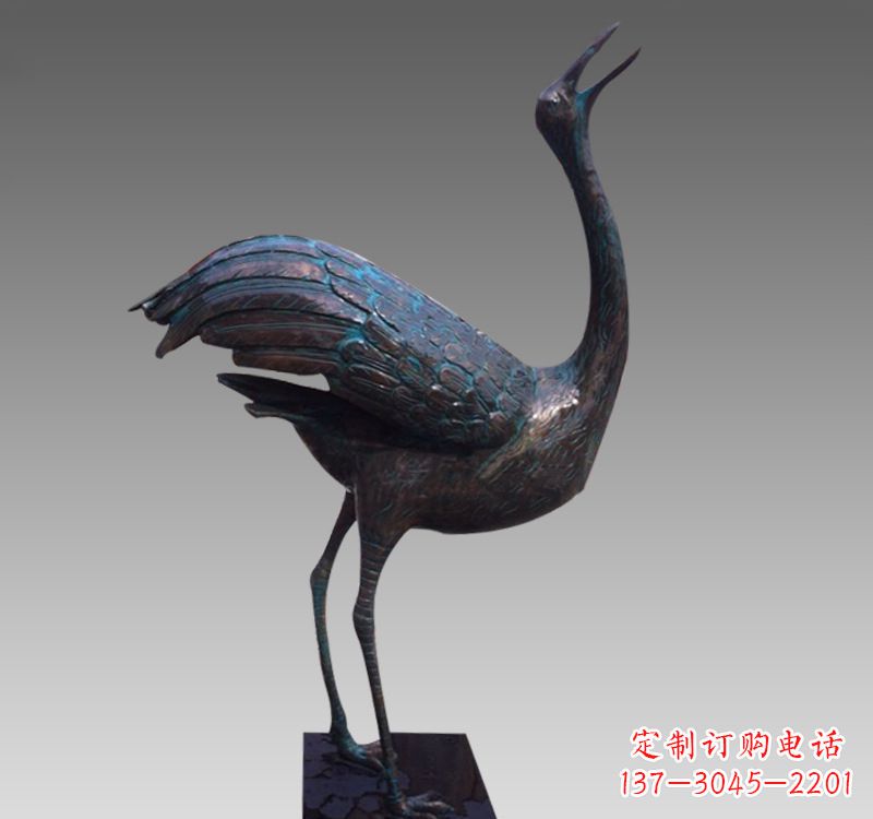 徐州青铜雕刻仙鹤翱翔