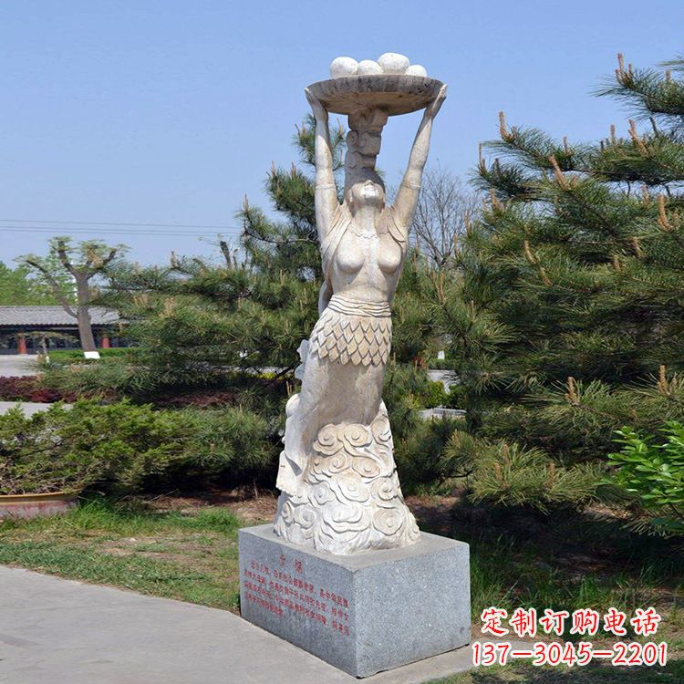 徐州中领雕塑传奇女娲石雕雕塑