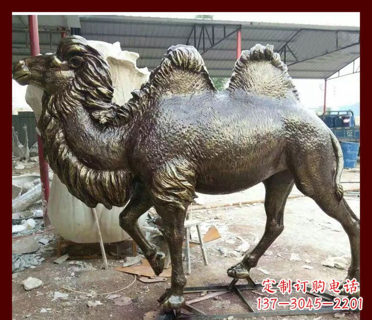徐州双峰骆驼铜雕塑,精美绝伦