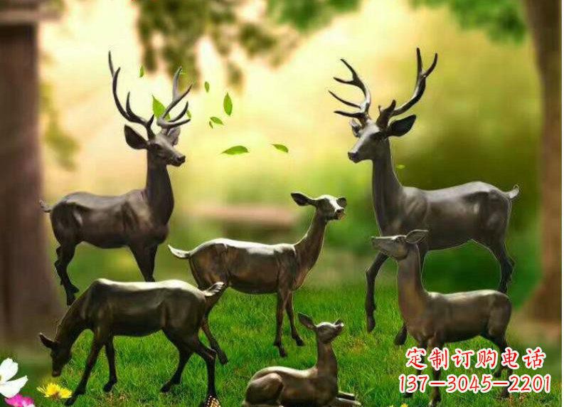 徐州公园动物铜雕塑