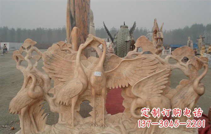 徐州精美仙鹤雕塑