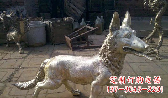 徐州铸铜小狗动物雕塑
