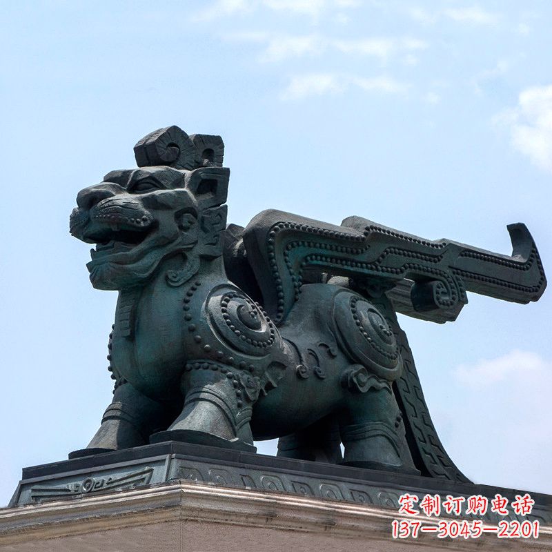 徐州中领雕塑-铜制獬豸雕塑