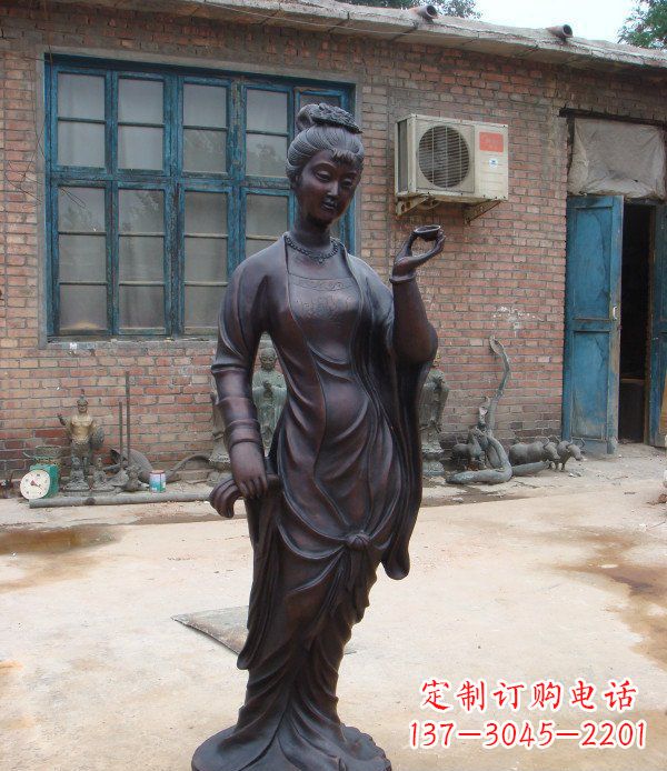 徐州古代美女公园人物铜雕