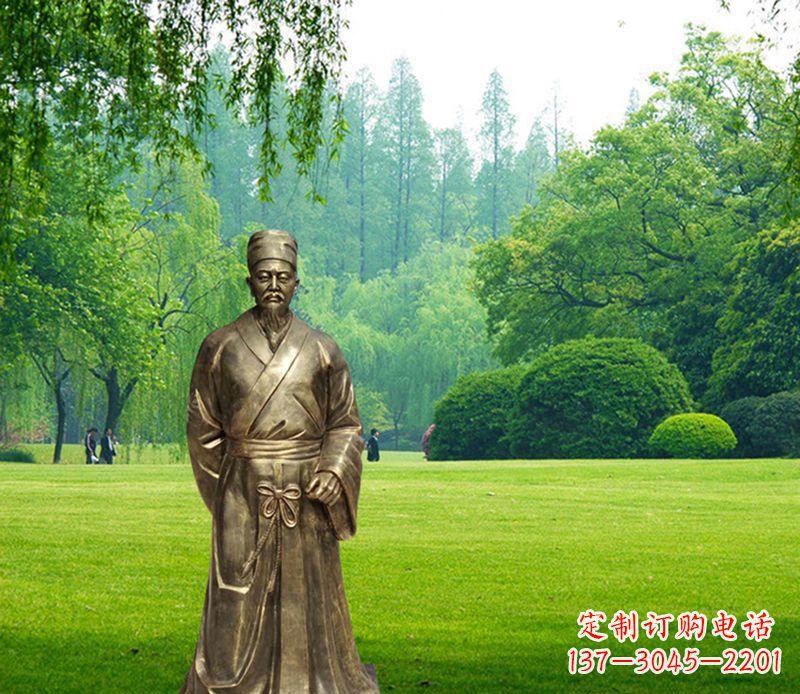 徐州李时珍铜雕,精美古典雕塑定制