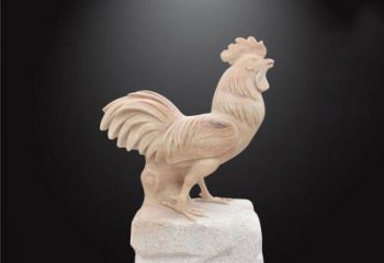 徐州公园动物公鸡石雕