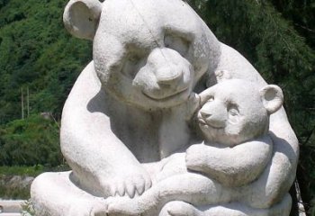 徐州公园装饰熊猫石雕