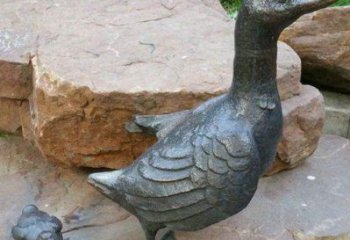 徐州动物雕塑——精致铜质鸭子雕塑
