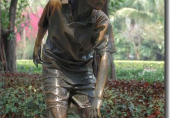 徐州产品名称青春活力的男孩铜雕
