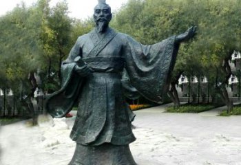 徐州孟子铜雕塑，荟萃战国时期智慧精华