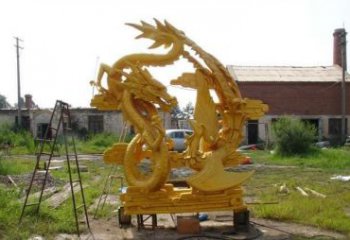 徐州产品名称“象征吉祥，唤醒美好——中领雕塑铜雕龙凤呈祥”