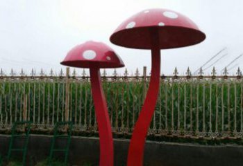 徐州精致蘑菇不锈钢雕塑