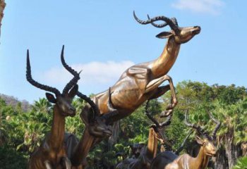 徐州立体雕塑——羚羊奔跑