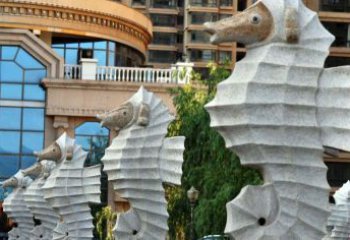 徐州艺术级小区喷水马雕塑