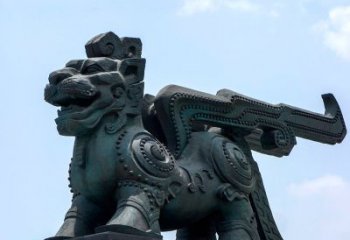 徐州中领雕塑-铜制獬豸雕塑