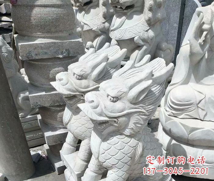 徐州古代神兽大理石麒麟石雕 (3)