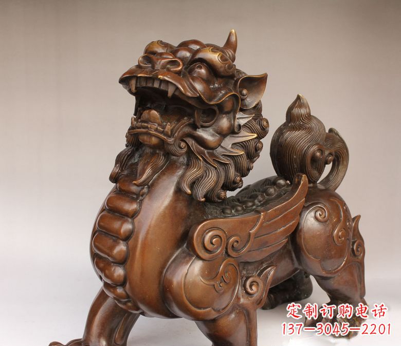 徐州古代神兽貔貅铜雕