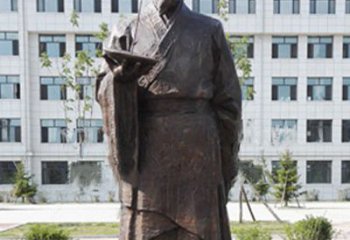 徐州传承古代珍贵文化—祖冲之铜雕塑