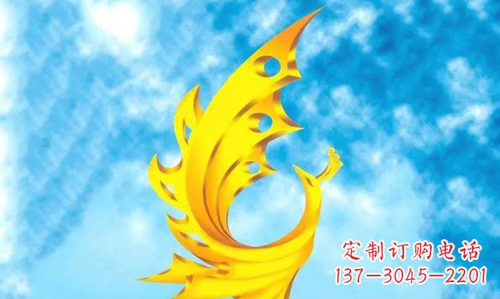 徐州中领雕塑-不锈钢凤凰雕塑