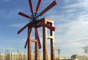 徐州优雅的不锈钢风车雕塑
