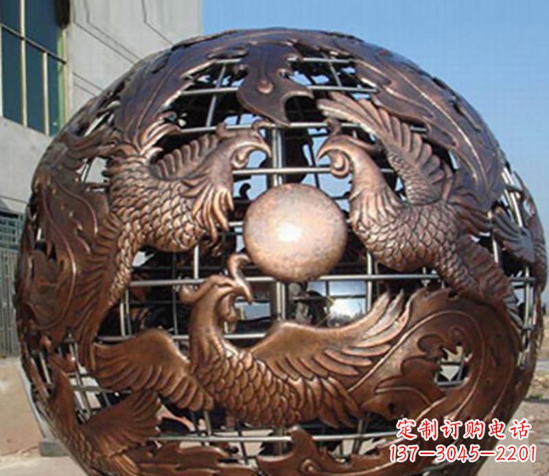 徐州中领雕塑定制经典龙凤雕塑;
