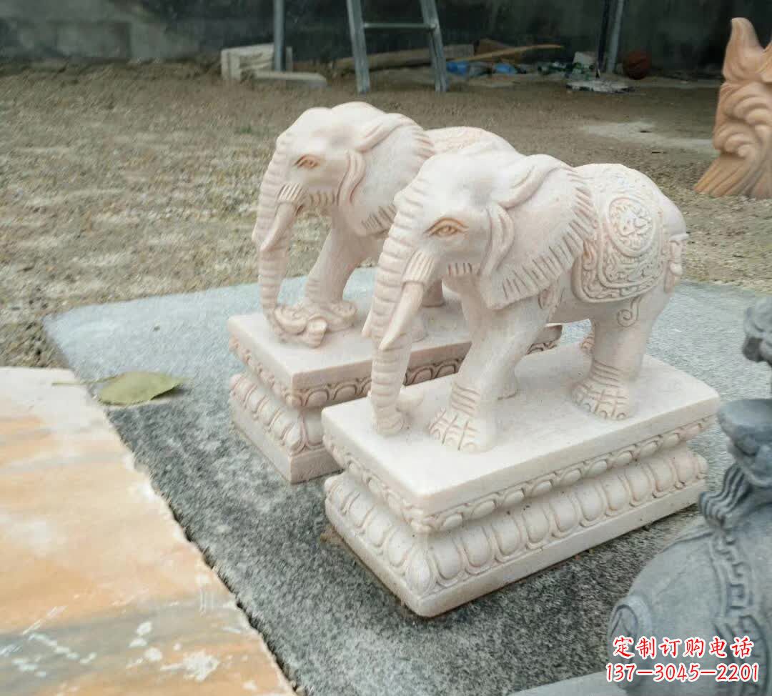 徐州汇聚大象精神的石雕大象