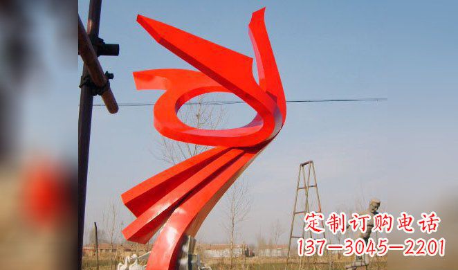 徐州广场凤凰不锈钢雕塑 (3)