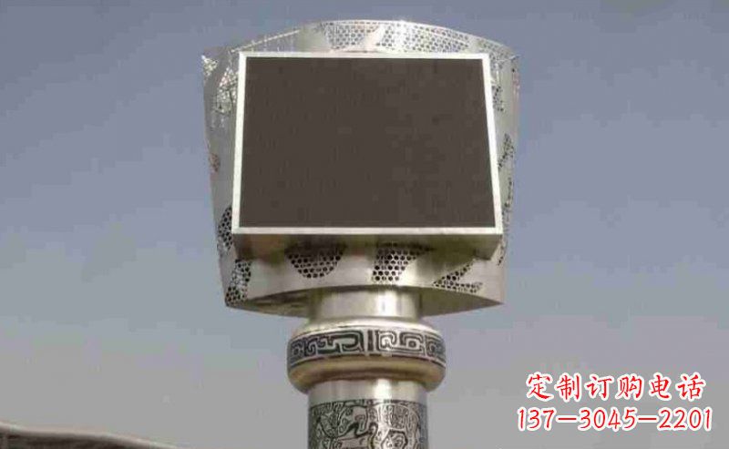 徐州广场火炬不锈钢雕塑_2