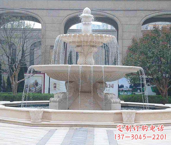 徐州为广场添彩的喷泉大型石雕
