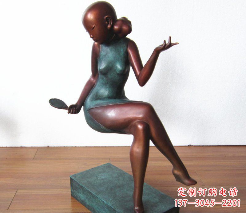 徐州高雅美女铜雕,展现优雅唯美