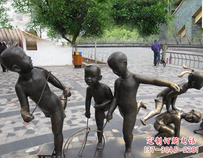 徐州专业定制广场铜雕儿童雕塑