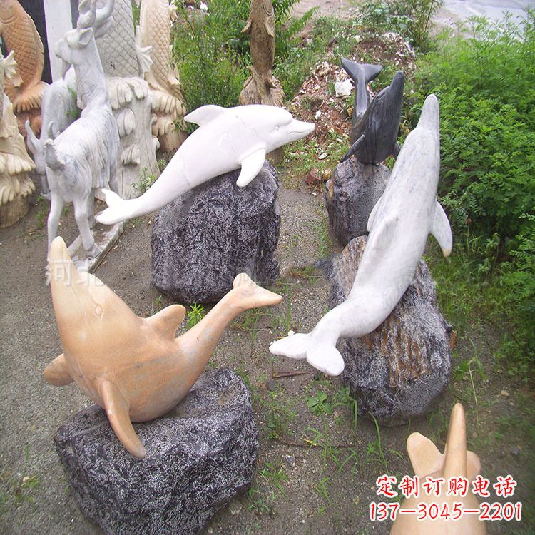 徐州海豚石雕塑
