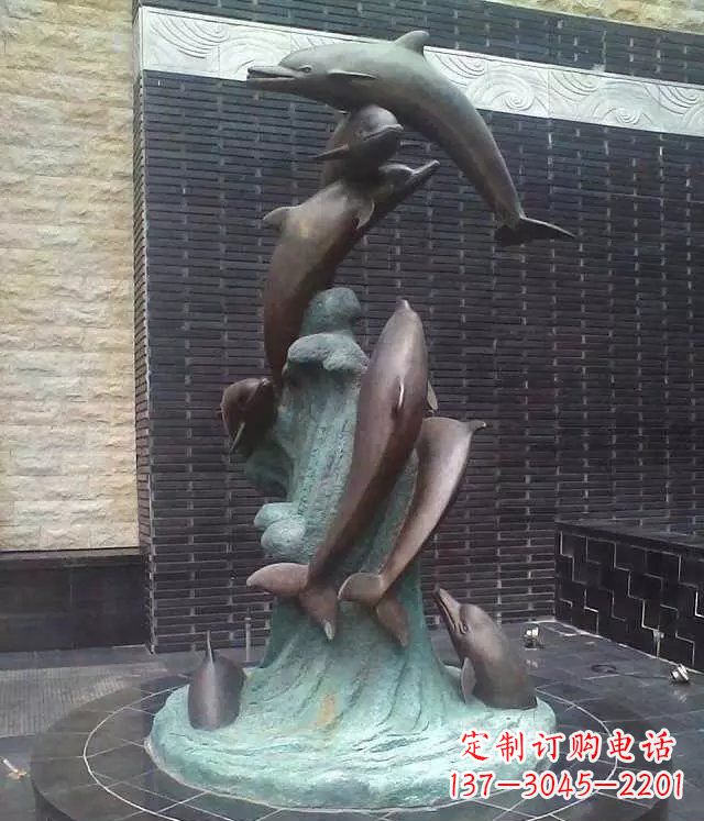 徐州海豚铜雕