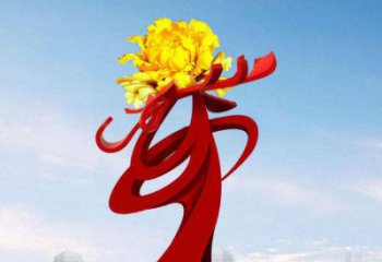 徐州中领雕塑：牡丹花开，把美景永久定格