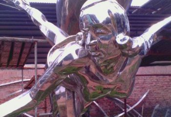 徐州彰显经典风采的不锈钢运动员雕塑