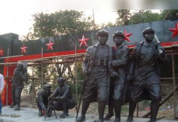 徐州定制红军雕塑，标志着嘉年华的荣耀