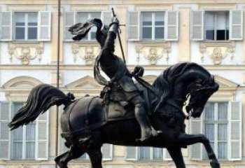 徐州中领雕塑-大型罗马士兵骑马铜雕