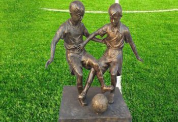 徐州金属足球雕塑，展现童真烂漫！