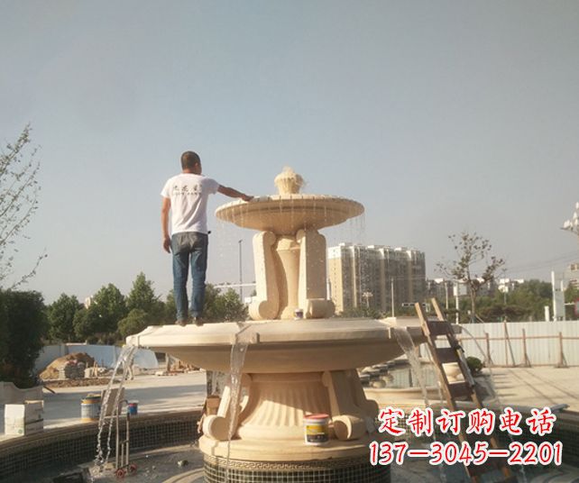 徐州艺术喷泉石雕,实现室外屋顶空间美化