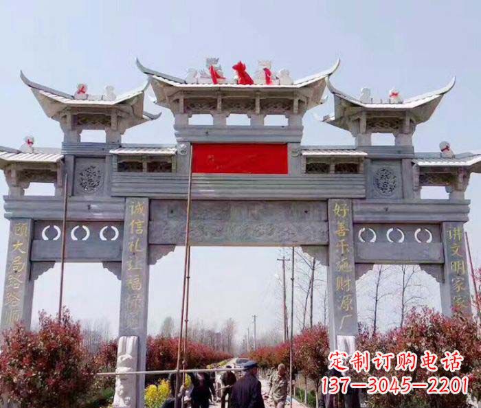 徐州传承经典,尊崇古风:牌坊石雕