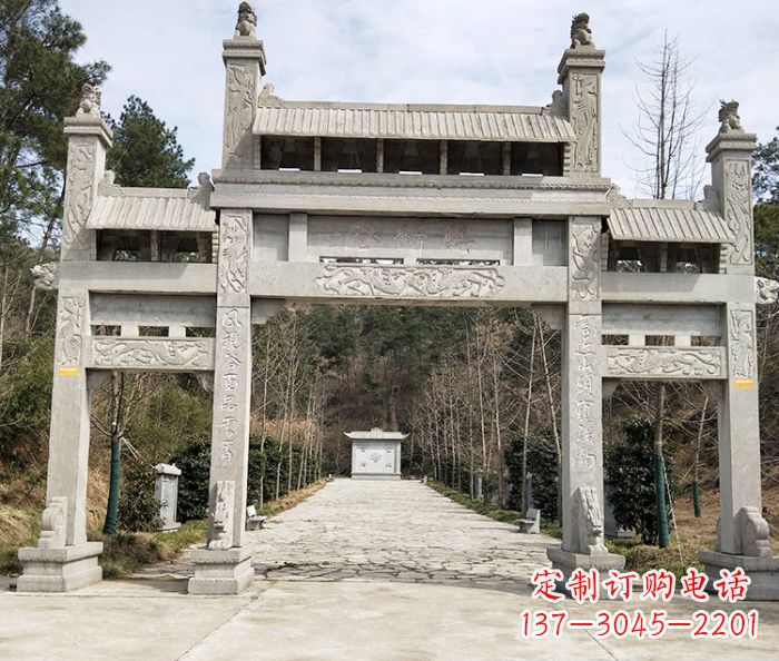 徐州中领雕塑定制牌坊石雕
