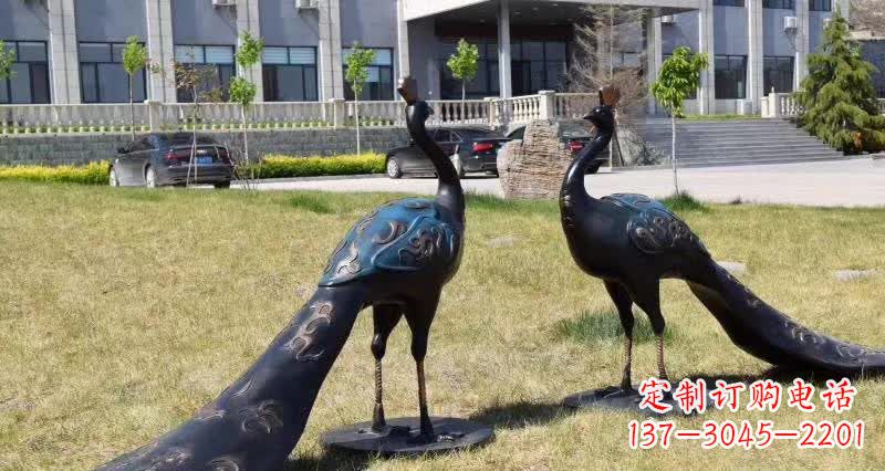 徐州领雕塑-孔雀铜雕,高雅精美的艺术精品