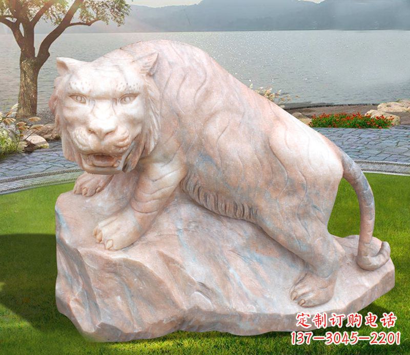 徐州金灿灿的老虎石雕公园动物摆件