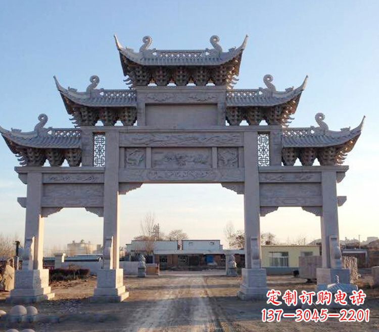 徐州传承创新,老石牌坊雕塑定制