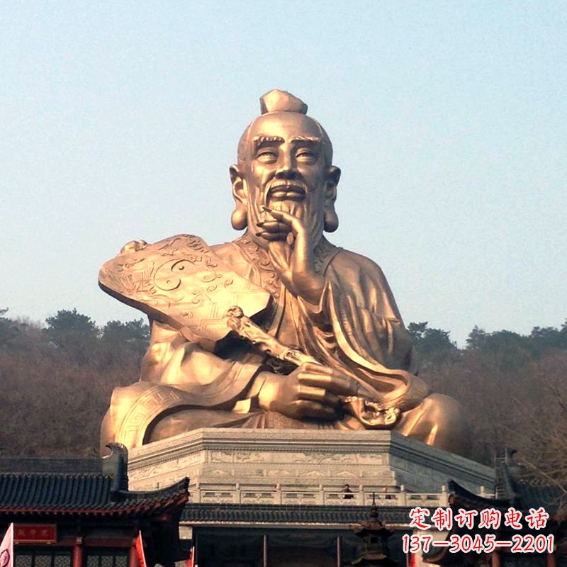 徐州真谛雕塑·老子铜雕像，传承中国文化