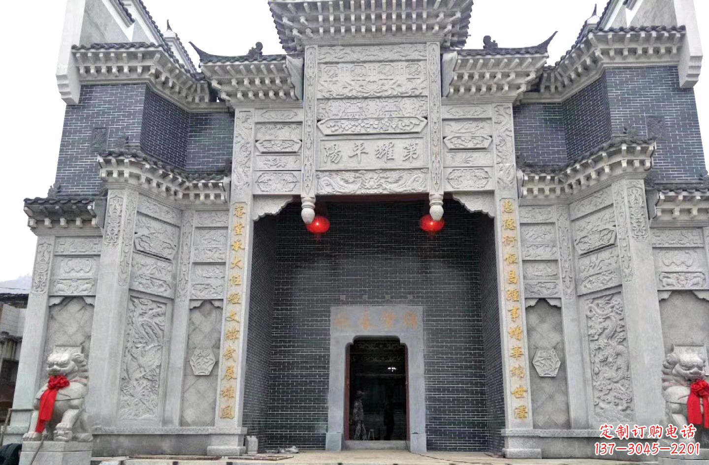 徐州陵园石雕牌坊|精湛的雕塑工艺